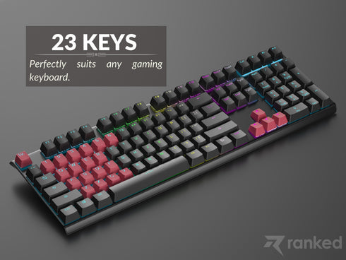 Rubberized TPR Keycaps - 23 Keys