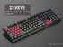 Rubberized TPR Keycaps - 23 Keys