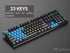 Rubberized TPR Keycaps - 23 Keys