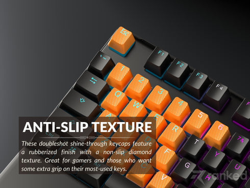Rubberized TPR Keycaps - 23 Keys