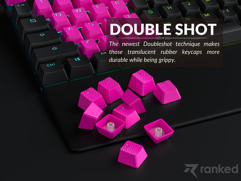Rubberized TPR Keycaps - 23 Keys