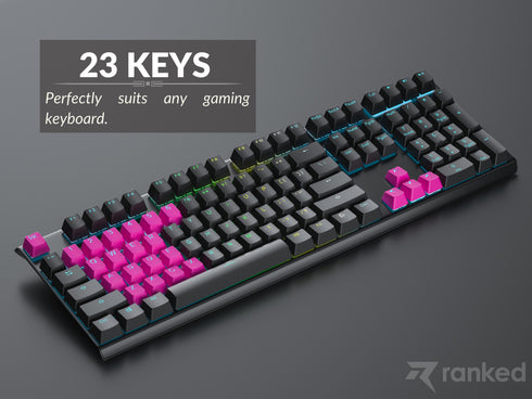 Rubberized TPR Keycaps - 23 Keys