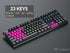 Rubberized TPR Keycaps - 23 Keys