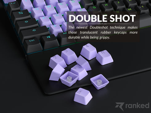 Rubberized TPR Keycaps - 23 Keys