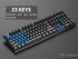 Rubberized TPR Keycaps - 23 Keys