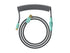 Coiled Keyboard Cable | 5-Pin Aviator Connector - Ranked