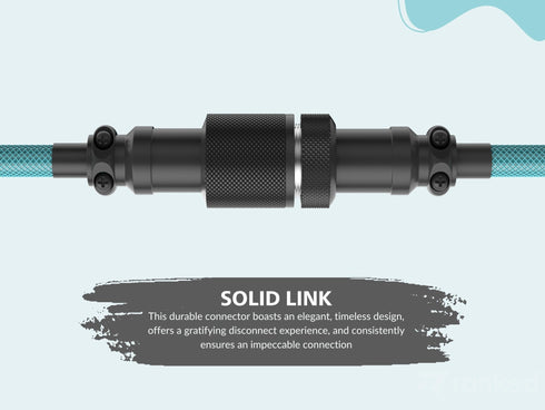 Coiled Keyboard Cable | 5-Pin Aviator Connector - Ranked