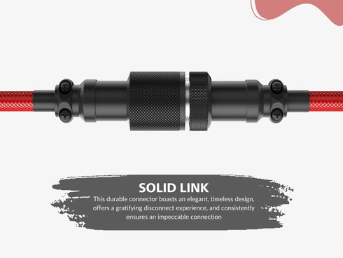 Coiled Keyboard Cable | 5-Pin Aviator Connector - Ranked