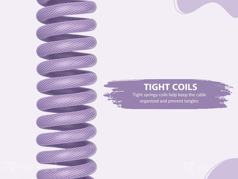 Coiled Keyboard Cable | 5-Pin Aviator Connector - Ranked