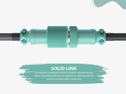 Coiled Keyboard Cable | 5-Pin Aviator Connector - Ranked