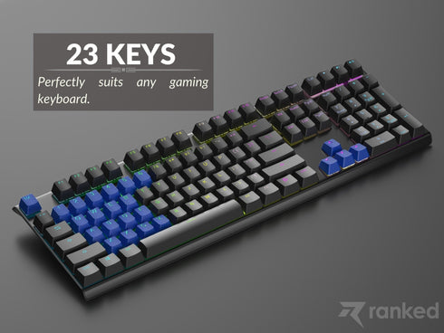 Rubberized TPR Keycaps - 23 Keys - Ranked