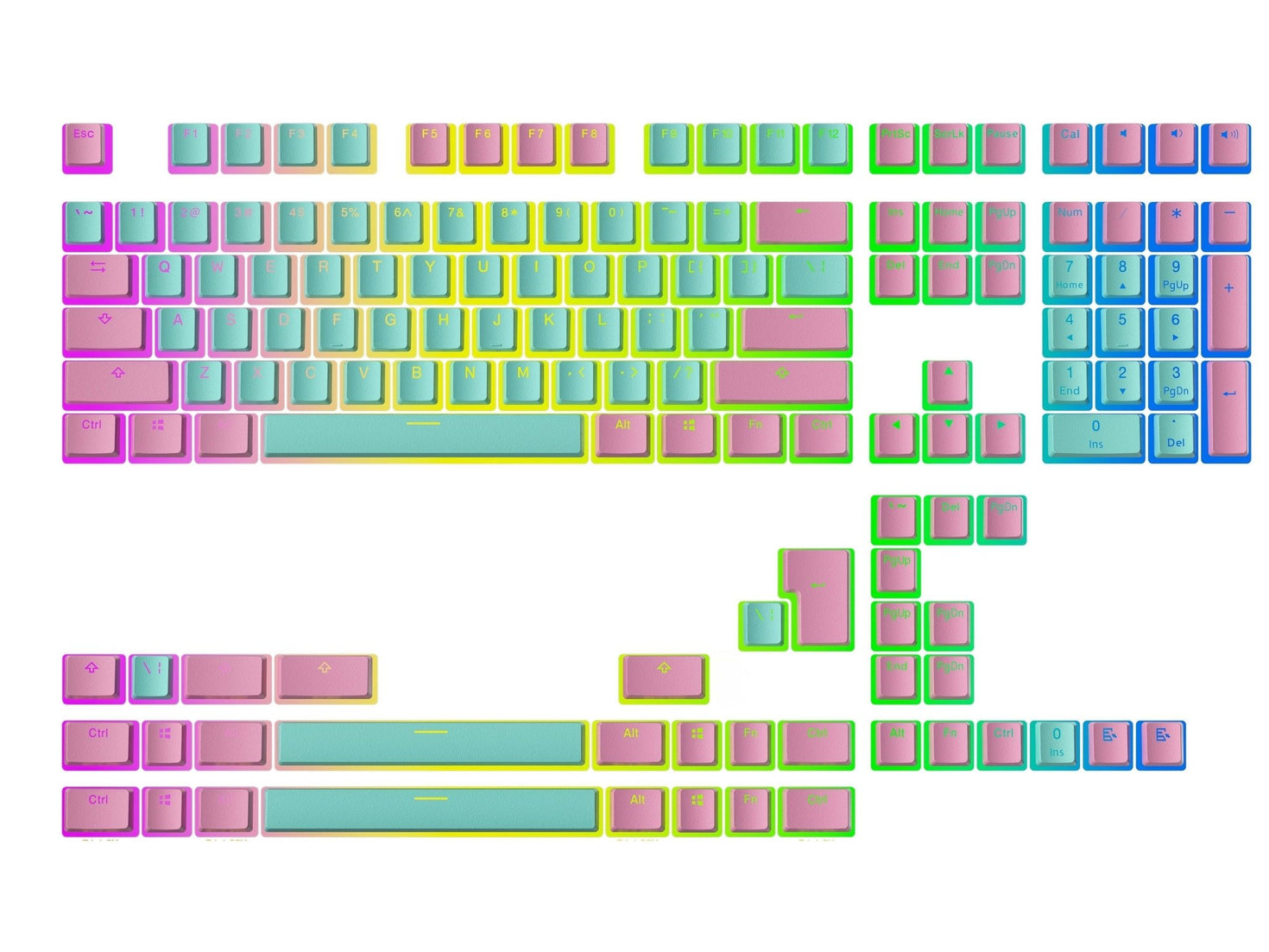 Pudding Keycaps v2 (145 Keys ) Ranked