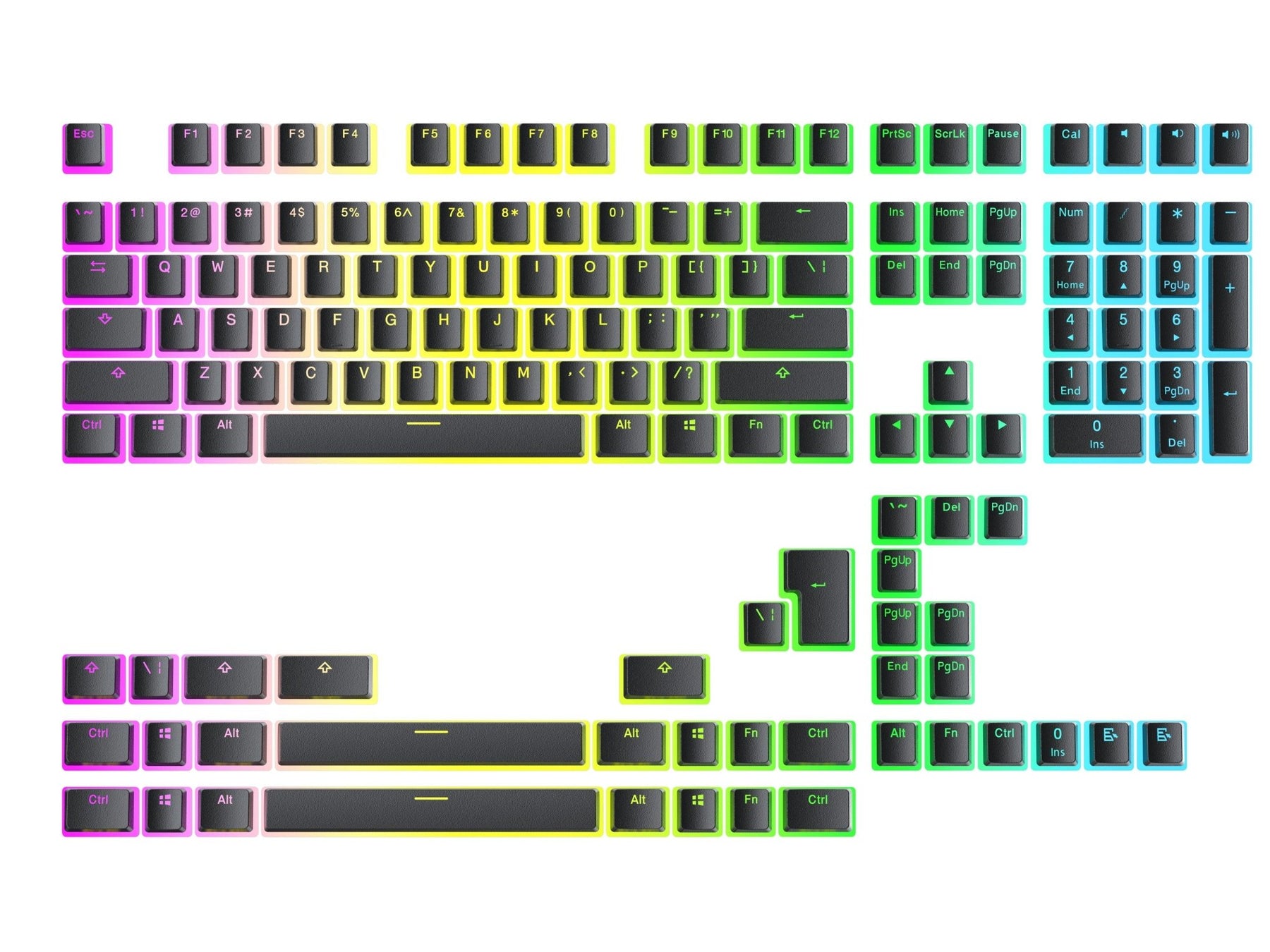 Colored Pudding Keycaps Pudding Keycaps – Ranked