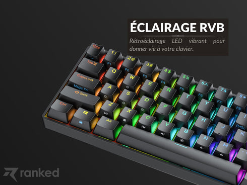 Supernova s60 Mechanical Gaming Keyboard - [ISO FR] – Ranked